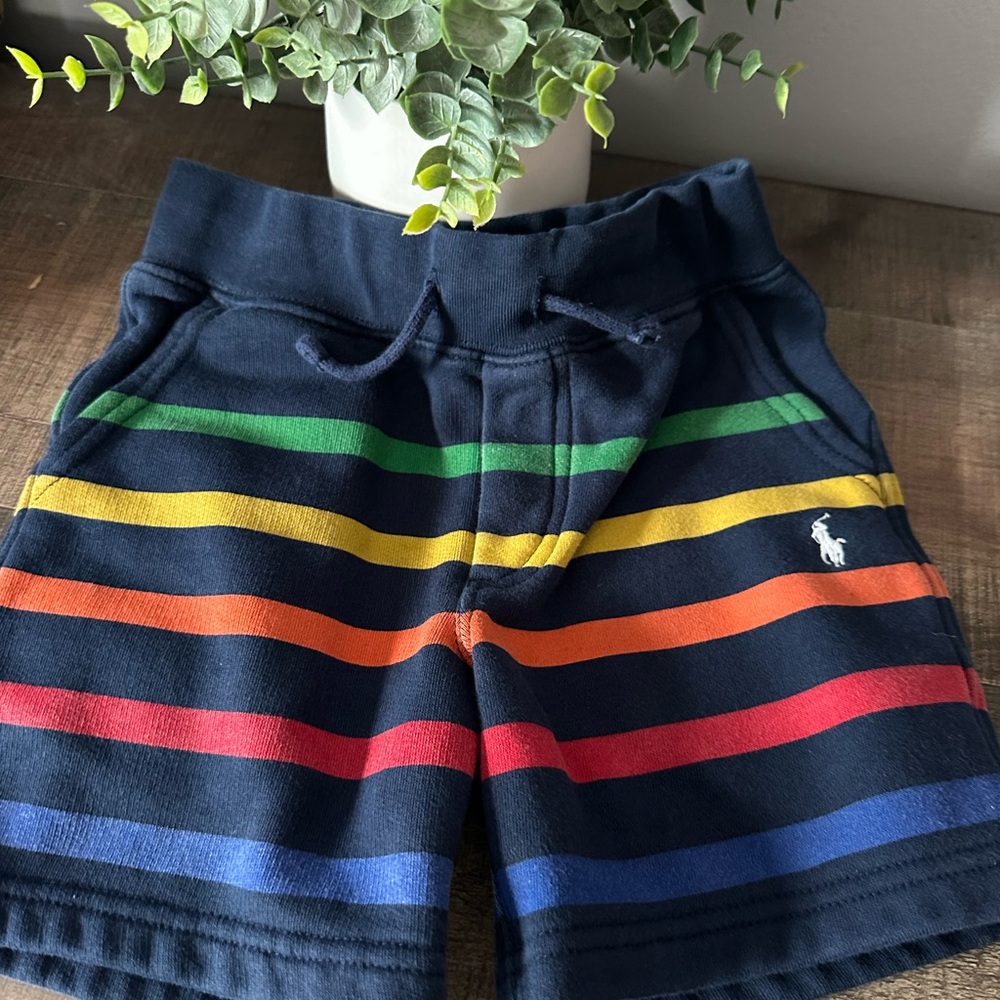 Polo by Ralph Lauren Kids' Striped Navy Shorts